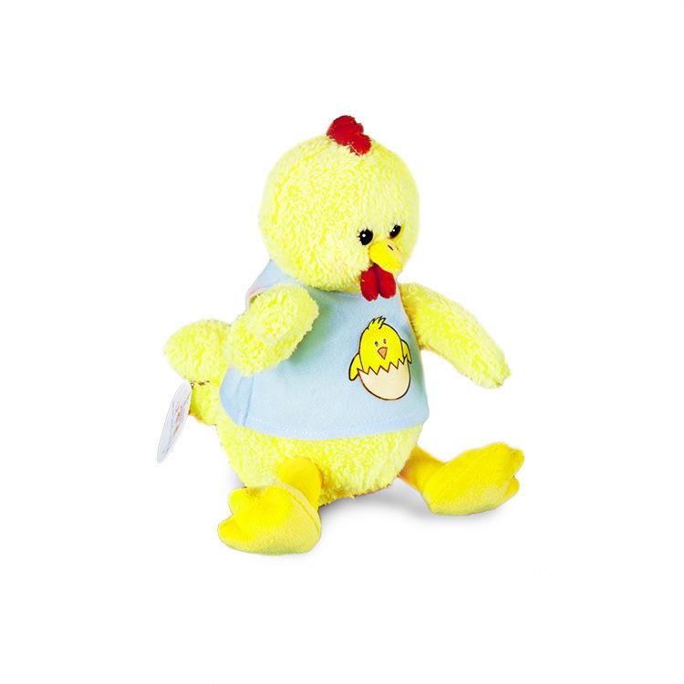 Мягкая игрушка Bebelot Петушок в футболке, 17 см, жёлтый - BHO1703-377
