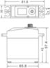 Сервомашинка JX Servo PDI-2070MG 72кг | 0.14 sec | 7.4V цифровая с металлическими редуктором - JX-PDI-2070MG