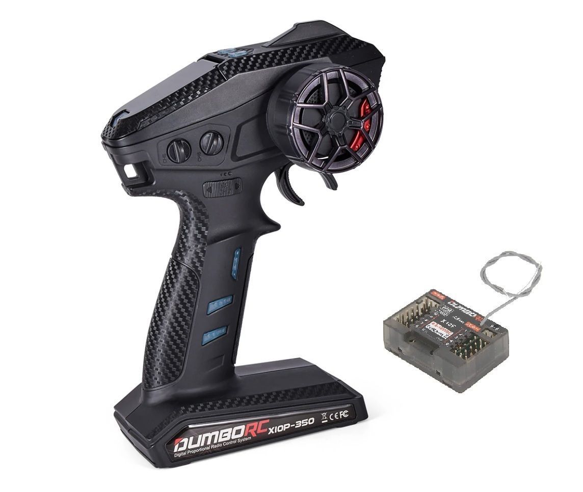 Аппаратура управления DumboRC X10P-350 | X10F 10x канальная 2.4 Ghz - DB-X10P350-X10F