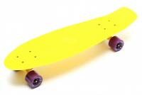 Скейтборд Triumf Active 22* TLS-402 желтый с филетовыми колесами - TLS-402 YellowPurple