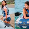Надувная лодка Intex Mariner 3, алюминиевые весла, ручной насос, 2 подушки, до 300 кг - с68373