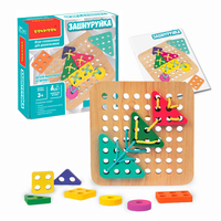Настольная игра-головоломка из дерева *ЗАШНУРУЙКА* Bondibon - ВВ4860