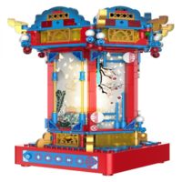 Конструктор RTOY 3D из миниблоков Музыкальная шкатулка с подсветкой, 641 элементов - JK1188