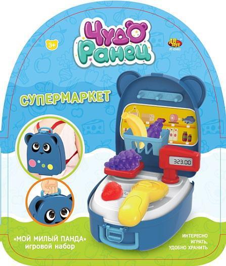 Игровой набор ABtoys Чудо-ранец Мой милый панда Супермаркет 3в1 - PT-01493