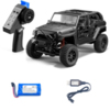 Радиоуправляемый внедорожник MN Model Jeep Wrangler 4WD RTR масштаб 1:12 2.4G - MN-128 BLACK