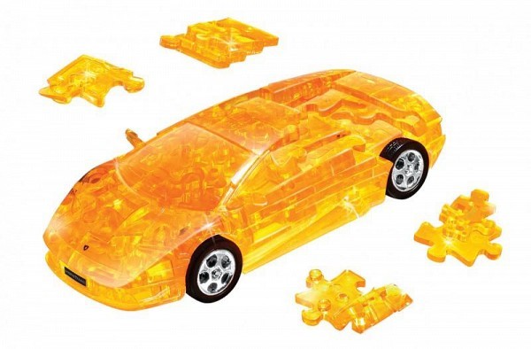 3D пазл Lamborghini Murcielago (желтый, разобранный), 64 элементов, 1:32 57061 - Г51241