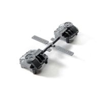 Корпус дифференциала Axial AR44 (серебристый) - AXI31641