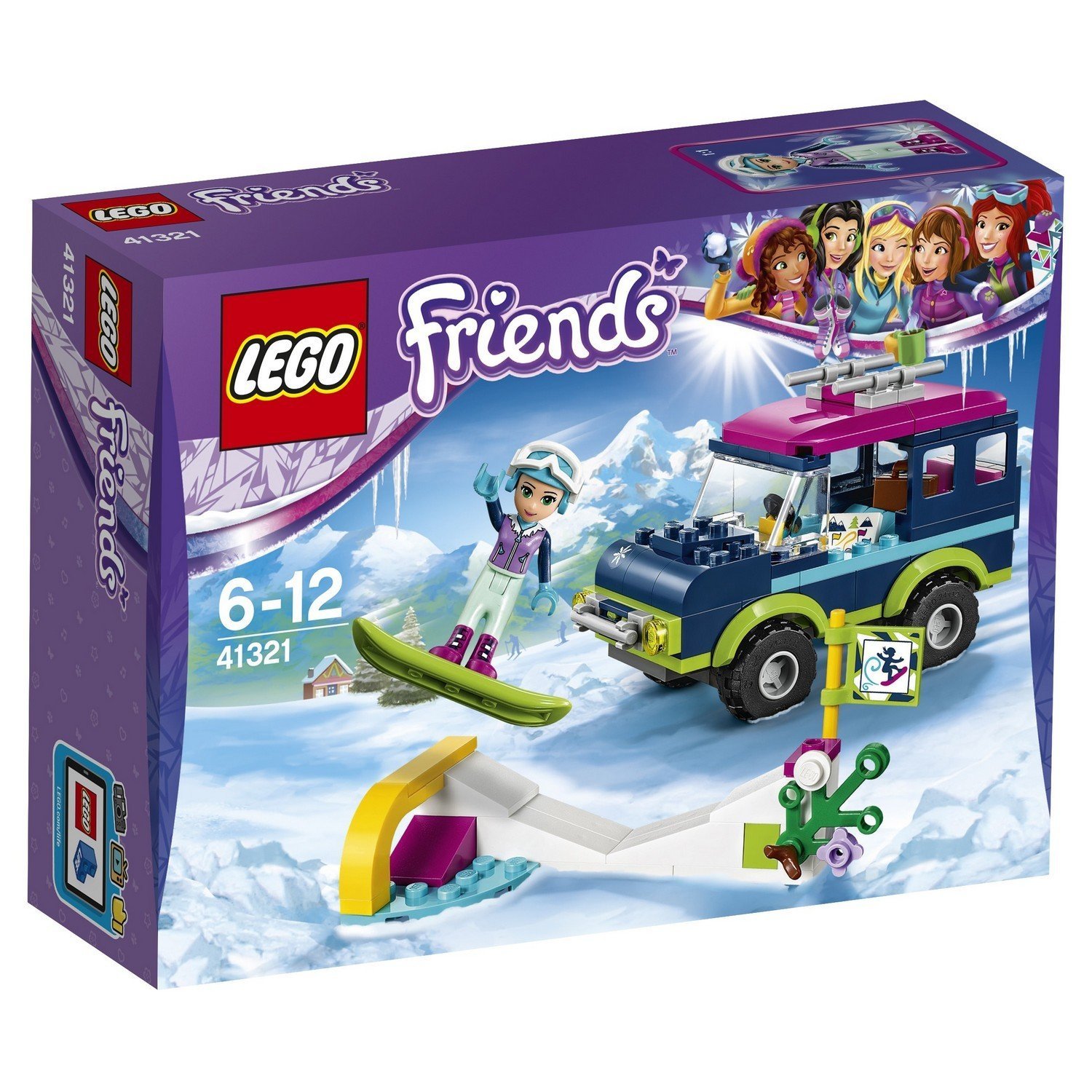 Конструктор LEGO Friends Горнолыжный курорт: внедорожник - 41321