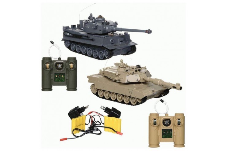 Радиоуправляемый танковый бой Zegan M1A2 vs Tiger, масштаб 1:28 2.4GHz - ZEG99827