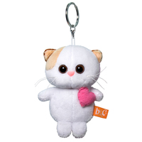 Игрушка-брелок Budi Basa Кошечка Ли Ли с розовым сердцем 12 см - АВВ-014