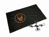 Взлетно посадочный коврик для квадрокоптеров ЧЕРЕП - PolyM-dronmat01skullBl
