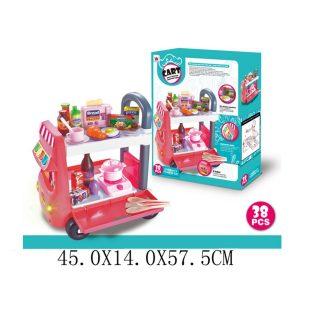 Автобус поваренка, свет, звук, 38 предметов - W014