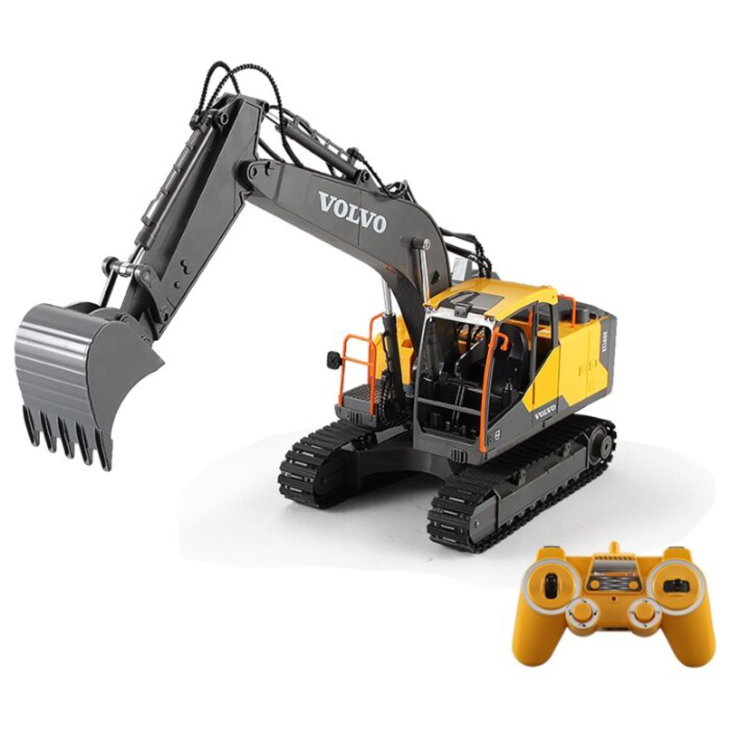Радиоуправляемый экскаватор Double Eagle Volvo EC160E, ковш, масштаб 1:16 2.4G - E568-003S