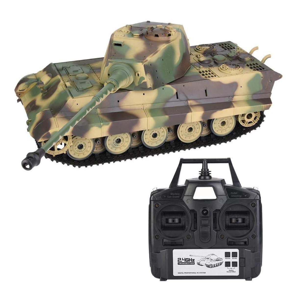 Радиоуправляемый танк Heng Long King Tiger (Германия) V7.0 RTR масштаб 1:16 2.4G - 3888A-1 V7.0