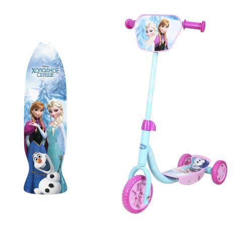 Самокат 1toy Disney Холодное Сердце, 3-х колесный EVA - Т58465