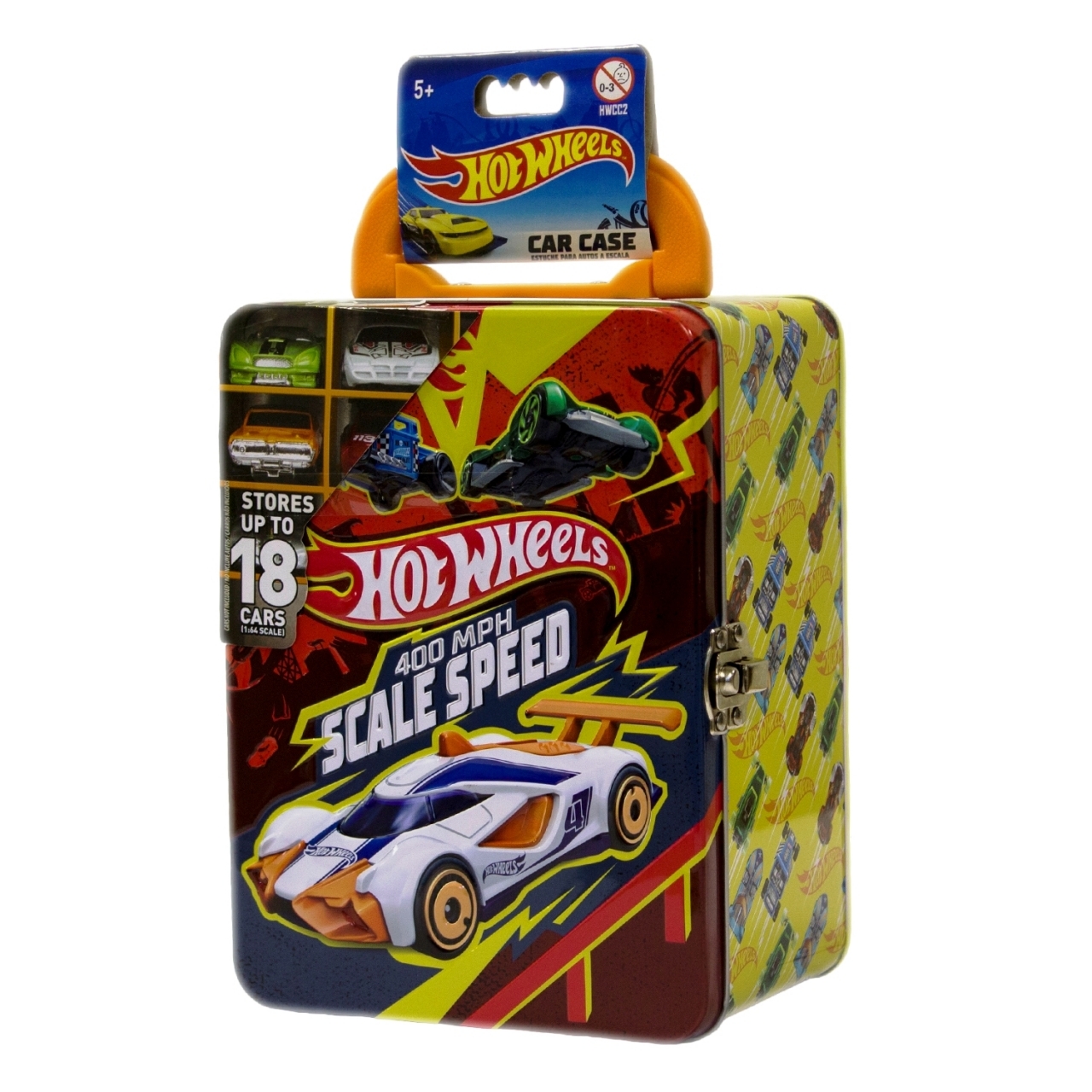 Кейс для хранения Hot Wheels 18 машинок - HWCC2красно-желтый