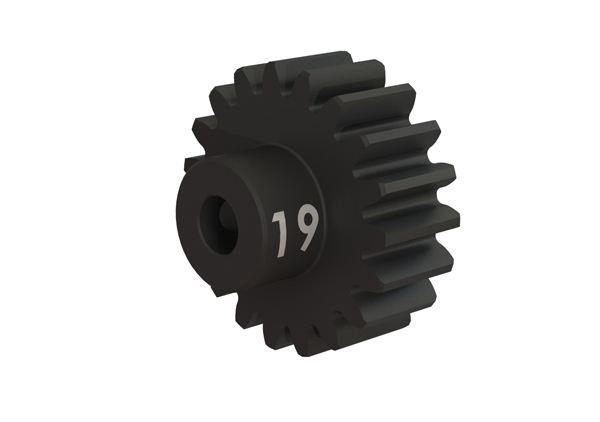 Пиньон 19-T , 32-P (закаленная сталь) heavy duty (machined, hardened steel): set screw - TRA3949X