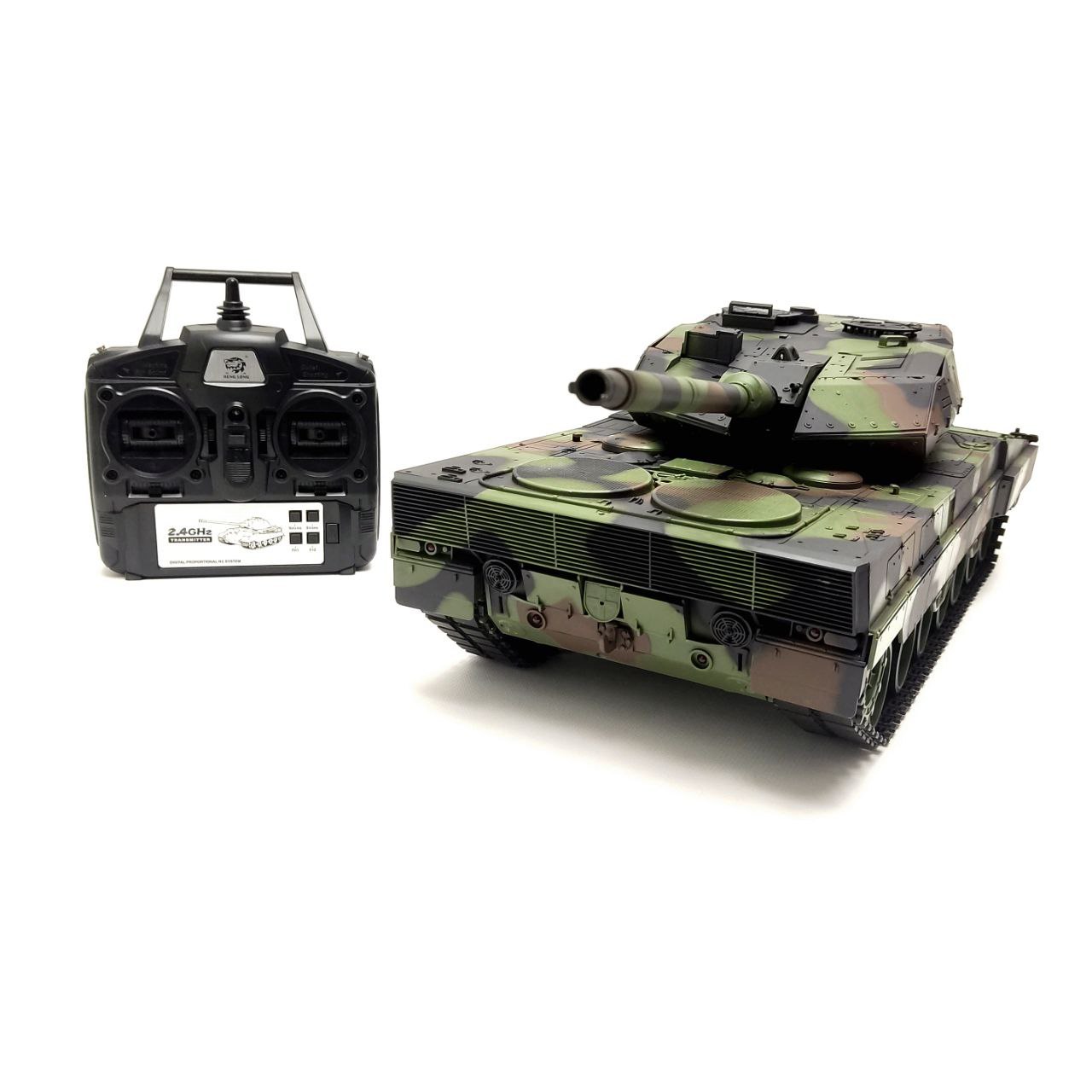 Радиоуправляемый танк Heng Long German Leopard II A6 V7.0 RTR масштаб 1:16 2.4G - 3889-1 V7.0