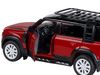 Машина АВТОПАНОРАМА Land Rover Defender 110, масштаб 1:32, красный, свет, звук - JB1251469