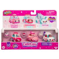 Набор из трех машинок Moose Cutie Cars с фигурками Shopkins Tea Break - 57138|ast57101 (57136, 57137, 57138, 57139)