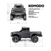 Радиоуправляемый краулер Gmade KOMODO ARTR 4WD масштаб 1:10 2.4G - GM54016