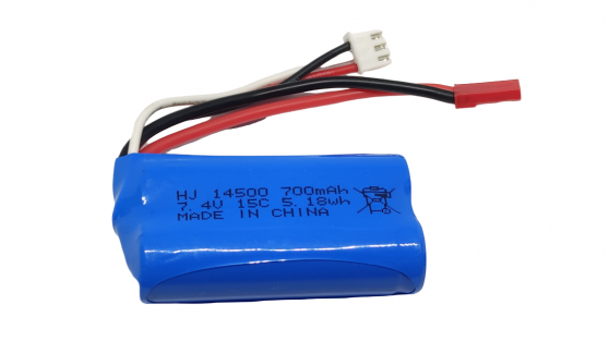 Аккумулятор 7.4V 700 mAh разъем JST - 7.4V-700-JST