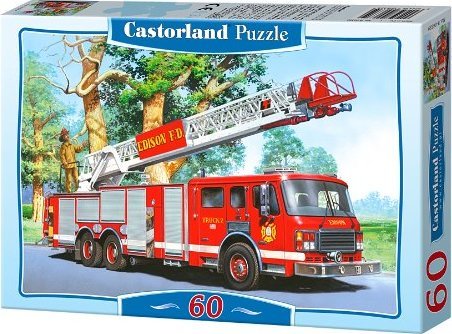 Пазл Castorland 60 деталей Пожарная команда MIDI, средний размер элементов 3,8?3,2 см - C-06359
