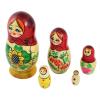 Матрёшка деревянная Подсолнухи 5 в 1 - 02713