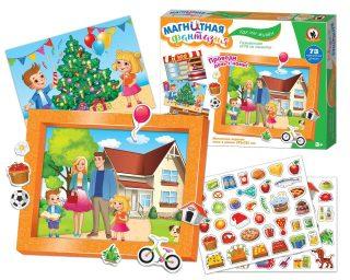 Развивающая игра на магнитах 4 сюжета Как мы живем с магнит. полем - 05408