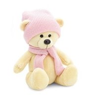 Мягкая игрушка Orange Toys Медведь Топтыжкин жёлтый шапка и шарф 25 см - MA1994|25