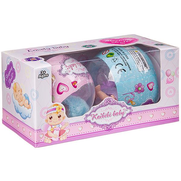 Набор 2 пупса в меховых костюмчиках, с игрушкой, Kaibibi baby, 2 вида - BLD199-1