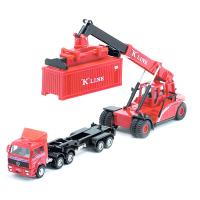 Контейнеровоз с погрузчиком Welly - 99799-2G