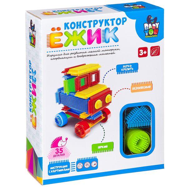 Конструктор Ёжик Bondibon, машина, 35 деталей Y22686053 - ВВ2568
