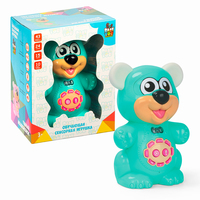 Интерактивная игрушка Bondibon *УМНЫЙ МЕДВЕЖОНОК* свет, звук, голубого цвета Baby You  - ВВ4993