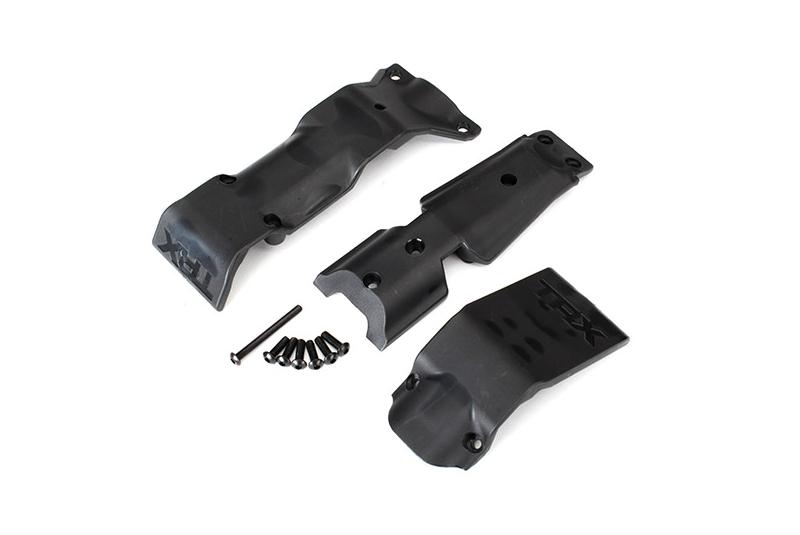 Запчасть Skid plate set, front| skid plate, rear - TRA8637