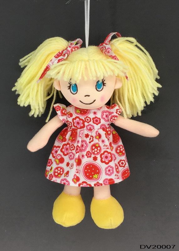 Мягкая кукла ABtoys платье в цветочек, 20 см - M6035
