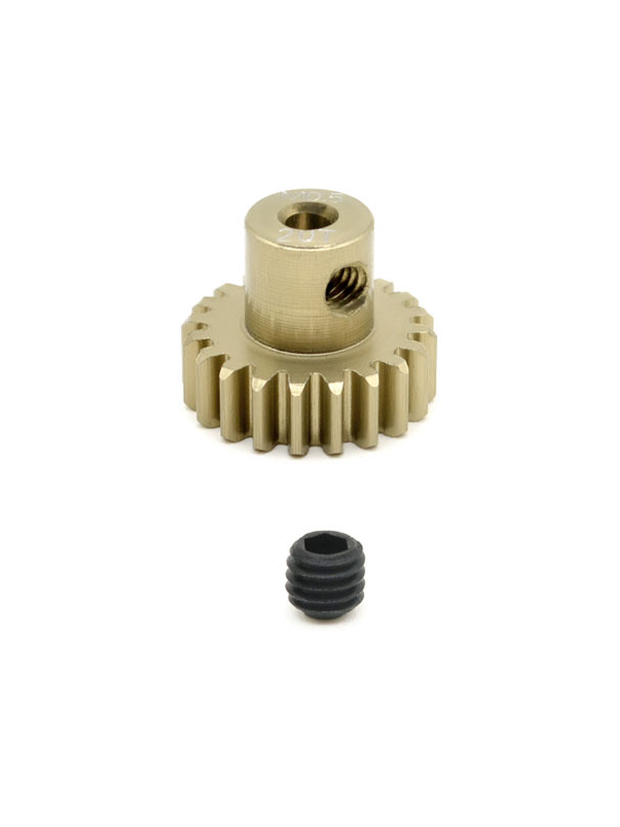 Шестерня алюминиевая Pinion gear 20T M0.5 для вала 2mm - SWS-M05-2-20T