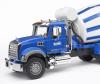 Бетономешалка Mack Bruder (цвет сине-серый) - 02-814