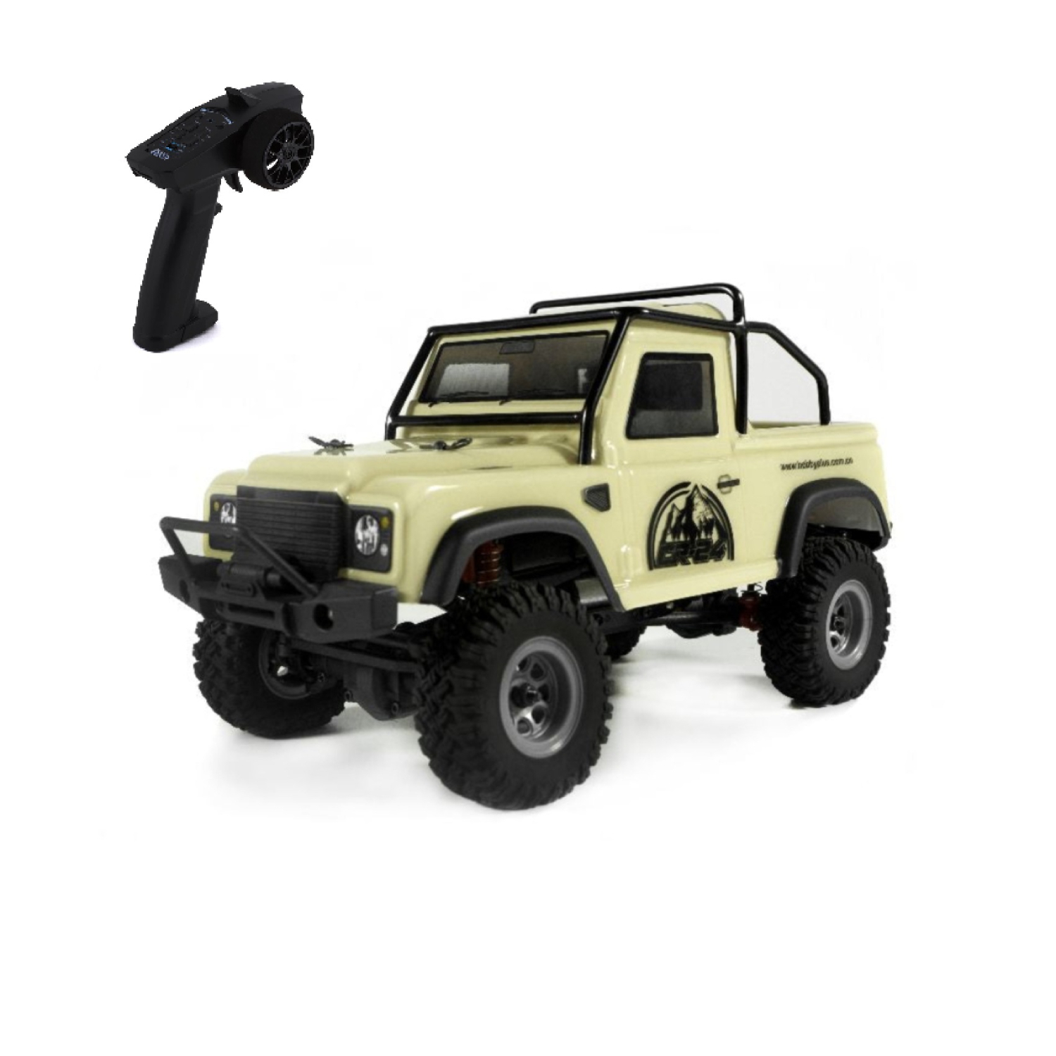 Радиоуправляемый краулер HobbyPlus Micro CR24 Defender pickup (Bronze) 4WD RTR масштаб 1:24 2.4G - HP-2410131-BR