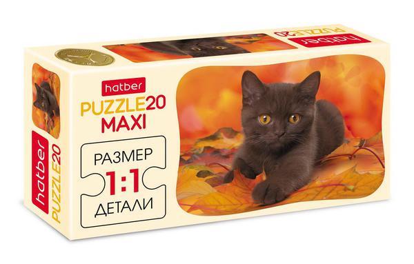 Пазл MAXI Hatber Котенок, 20 элементов - 20ПЗ5-04223