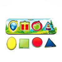 Вкладыш Woodlandtoys Геометрические фигуры - 011908