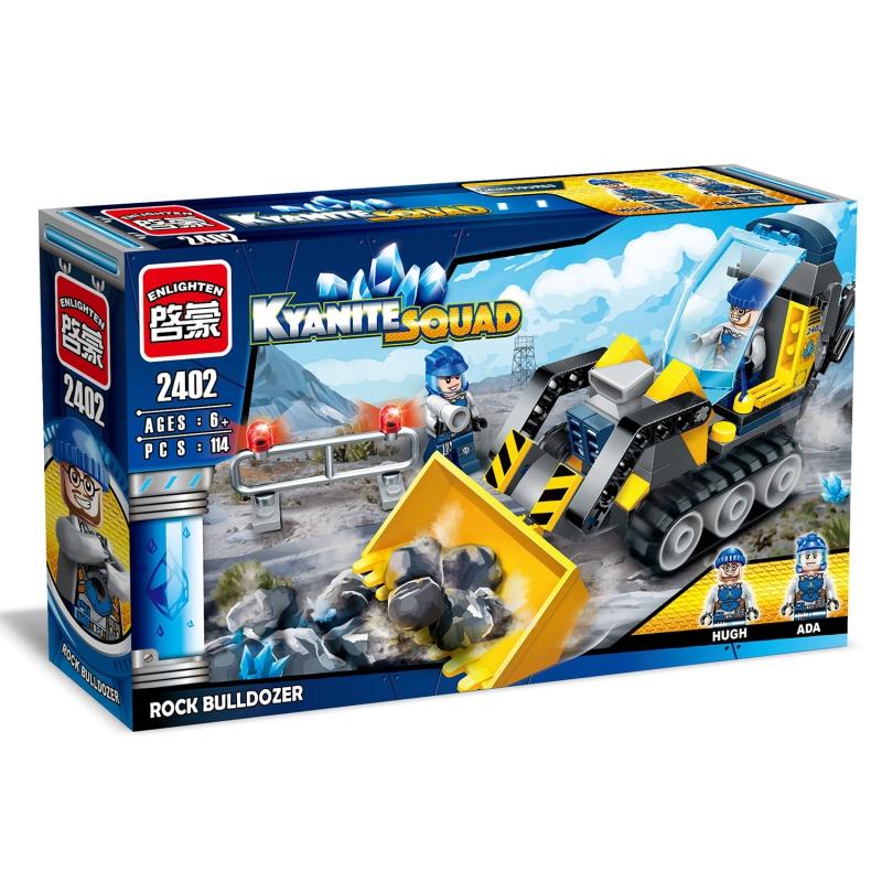 Конструктор ENLIGHTEN BRICK Добытчики Кианита Бульдозер, 114 деталей - C2402