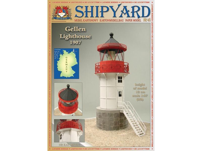 Сборная модель Shipyard маяк Gellen Lighthouse (№48), масштаб 1:87 - MK017