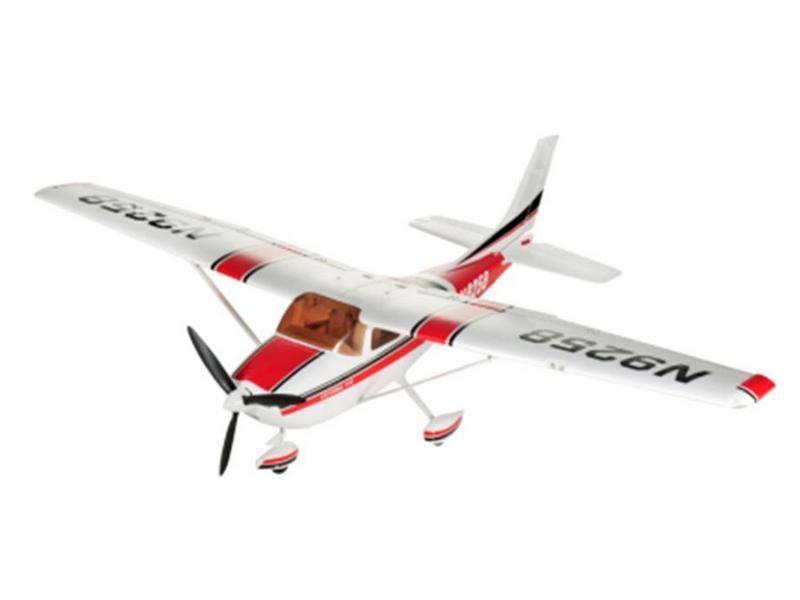 Радиоуправляемый самолет Top RC Cessna 182 красная 1410мм 2.4G RTF - top094C