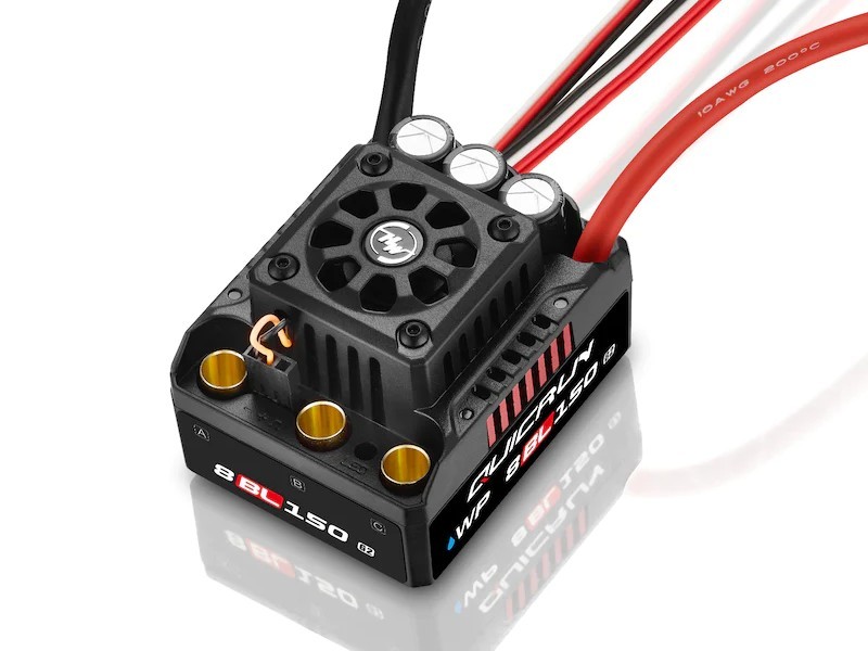 Бесколлекторный бессенсорный регулятор Hobbywing QuicRun-WP-8BL150-G2 (150A-1080A, 1|8) - HW-30109003