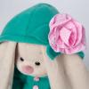 Мягкая игрушка Budi Basa Зайка Ми в изумрудном пальто с розовым цветочком 25 см - StS-238