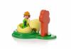 Конструктор Playmobil 1.2.3.:Девочка и  яйцо динозавра - 9121pm