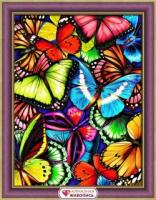 Алмазная мозаика *Яркие бабочки*, 30*40 см - АЖ-1725