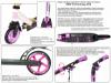 Самокат Y-SCOO RT 145 CITY Hong Kong NEW Technology purple-kiwi - 5754