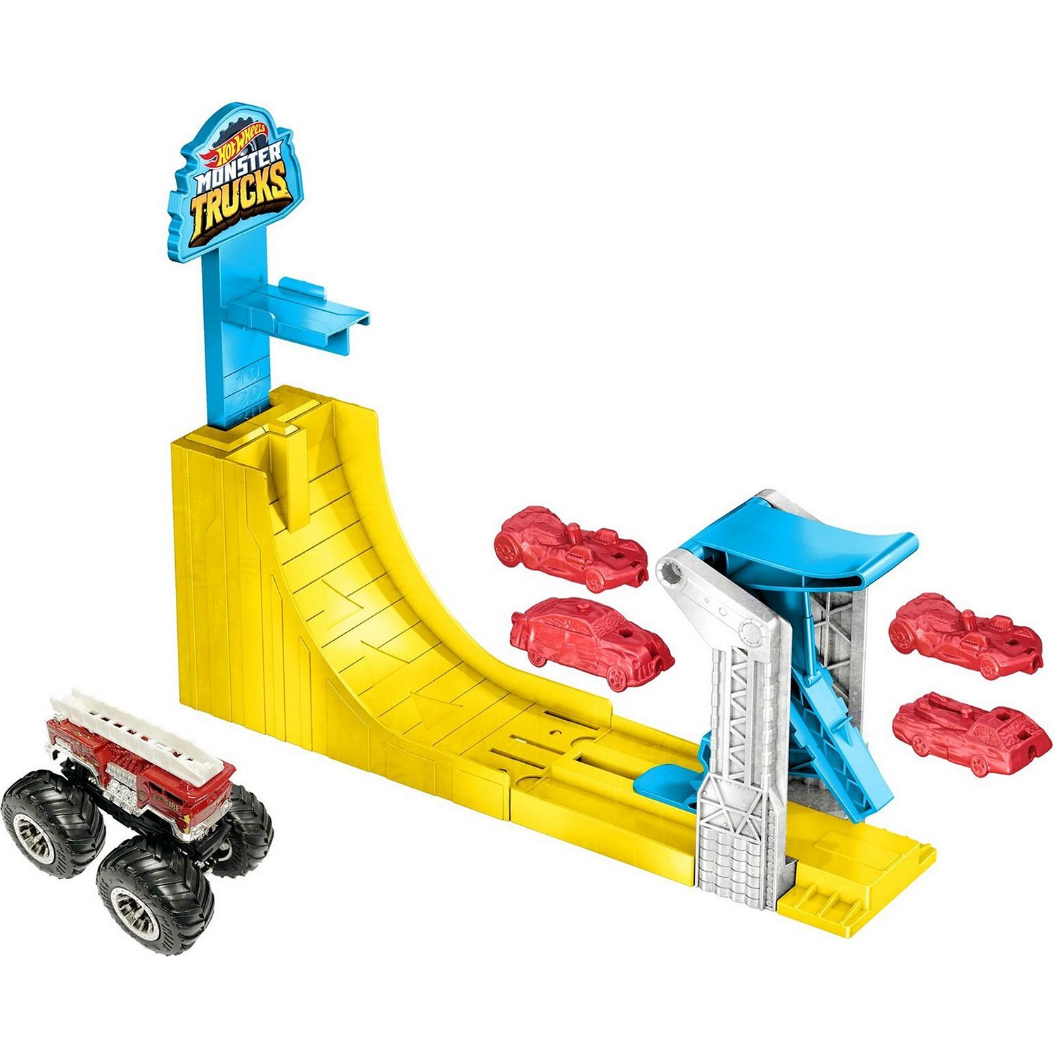 Игровой набор Mattel Hot Wheels Монстр трак Трюковой набор Воздушный поединок - GYC81